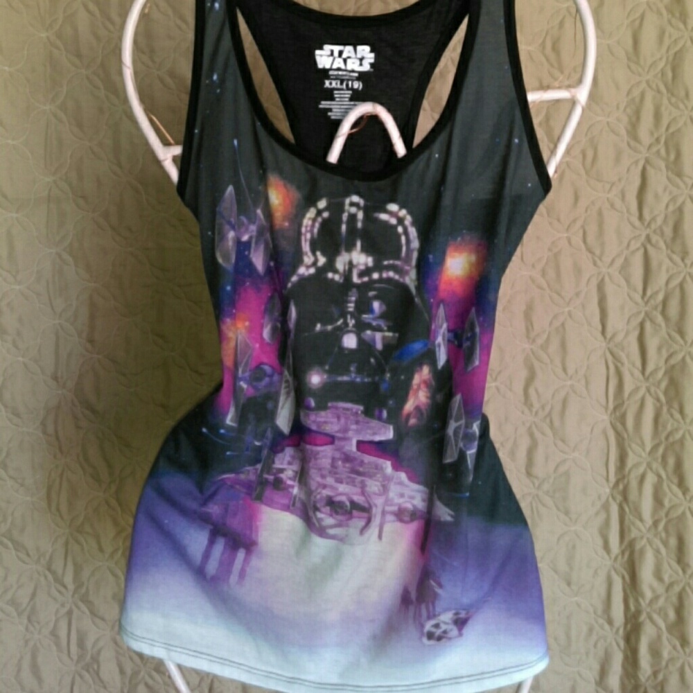 Star wars plus size racerback tank top xxl